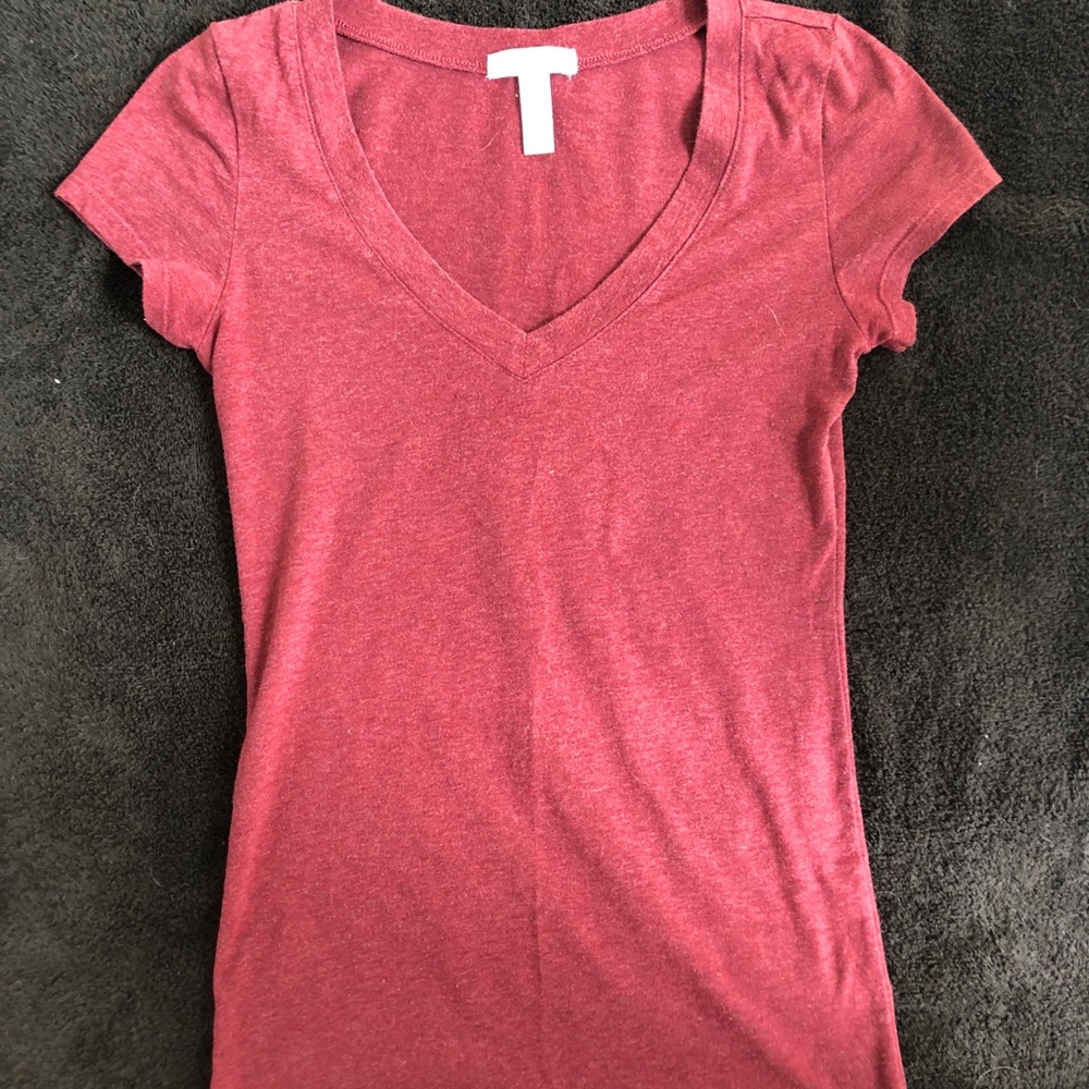 Maroon V-Neck